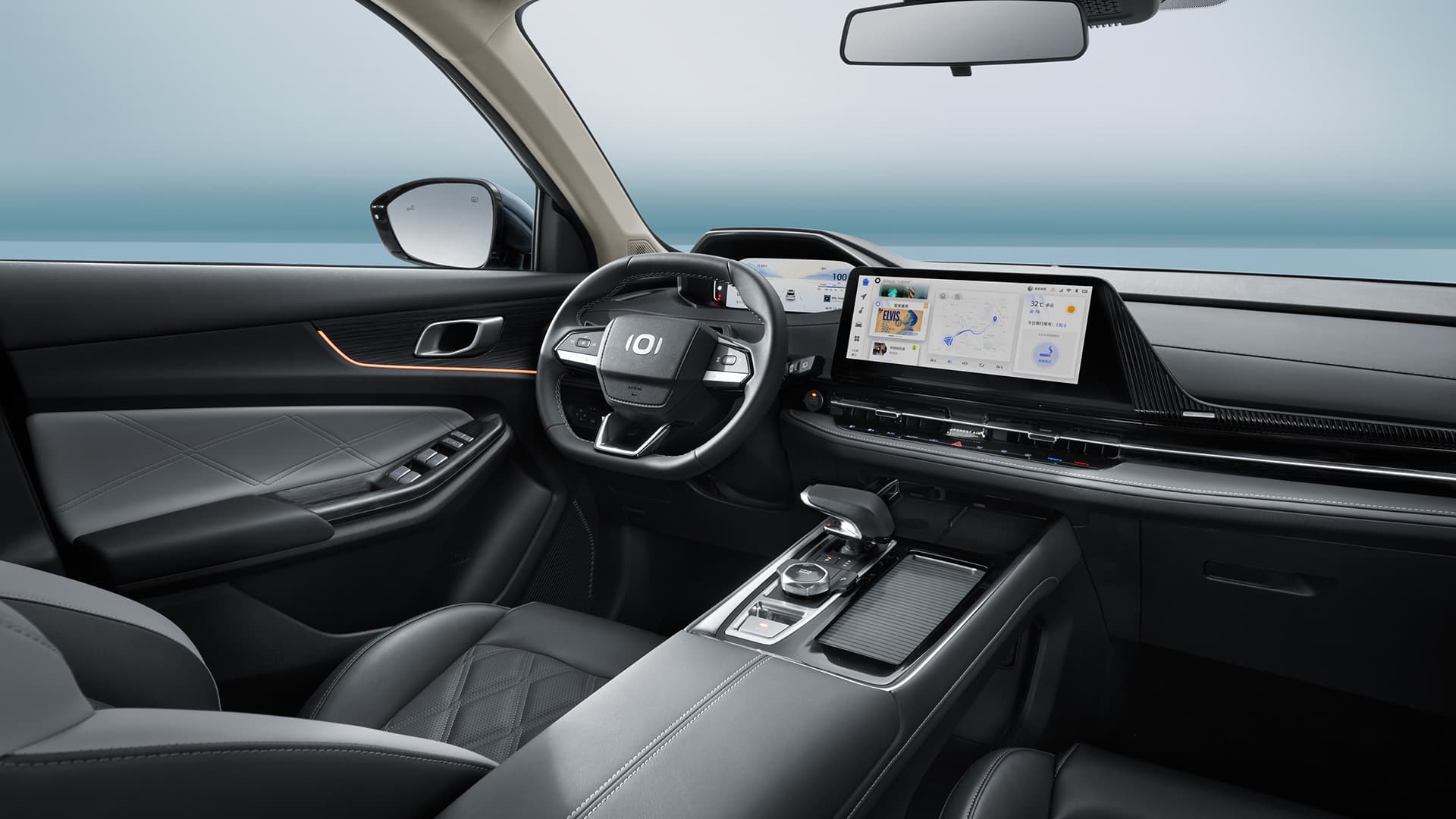 Changan CS55 interior cockpit view.